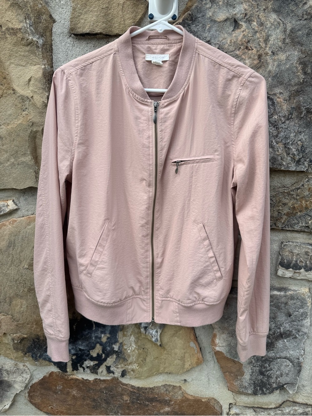 Caslon Blush Pink Lightweight Bomber Jacket Small Balletcore